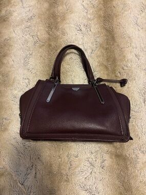 Coach Dreamer Satchel in Oxblood Mixed Leather